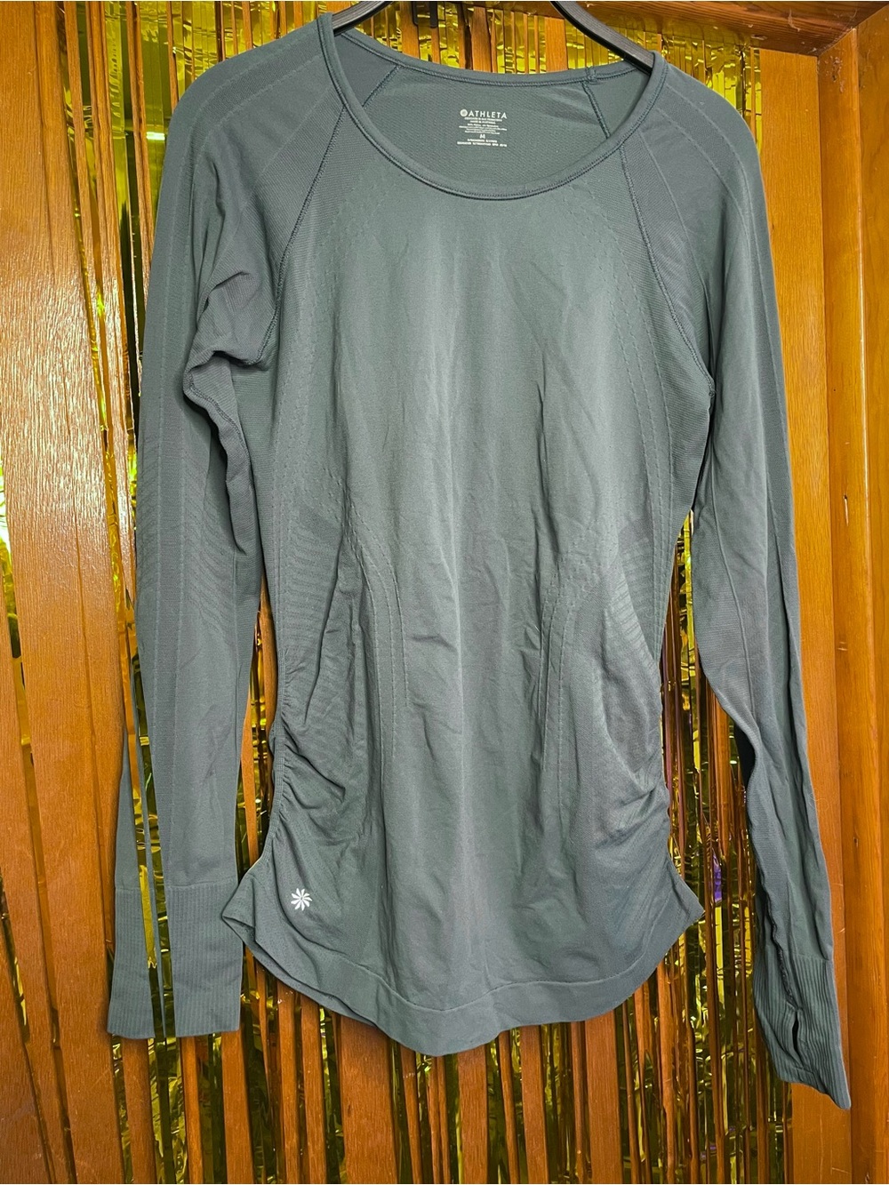 Athleta Long Sleeve Performance Top - forest green